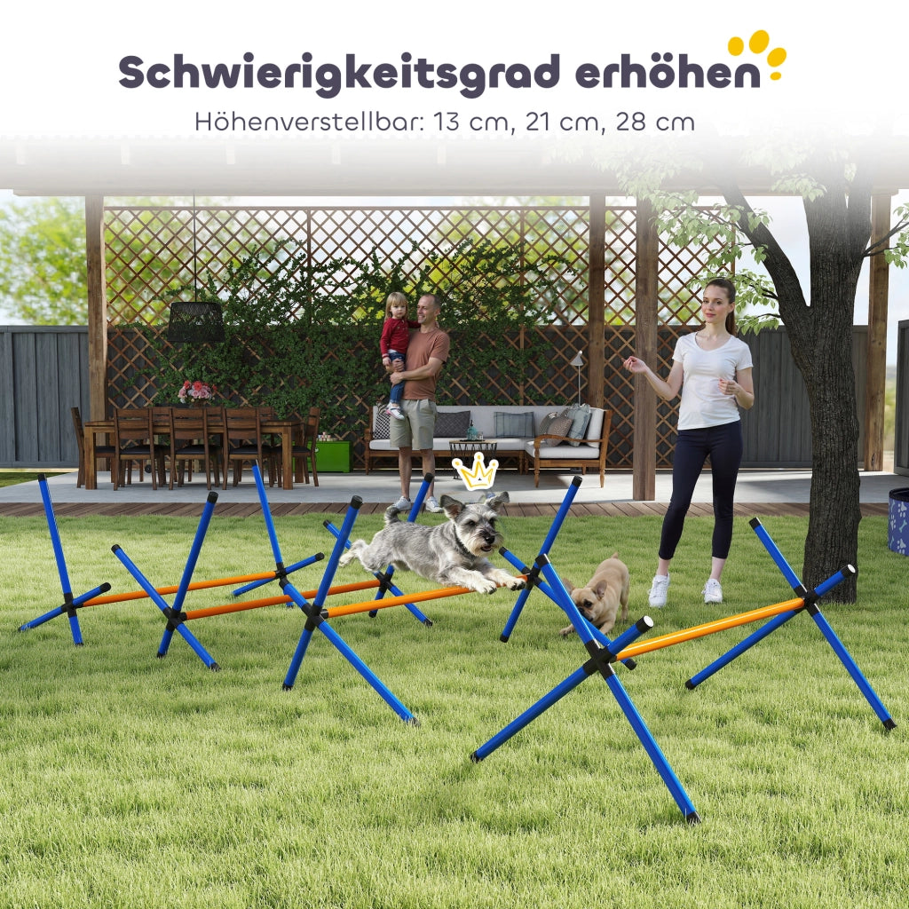 Set Agility per Cani ¨C Zephmum ¨C 4 Pezzi con Hurdle e Borsa