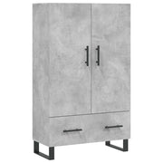 Credenza-Buffet-Armadio da cucina Grigio Cemento 69,5x31x115 cm in Legno Multistrato 389069