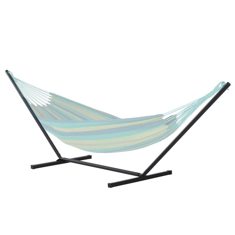 STRUTTURA PORTANTE PER AMACA SUPPORTO MAX 150 KG IN METALLO 360X92X115 CM NERO