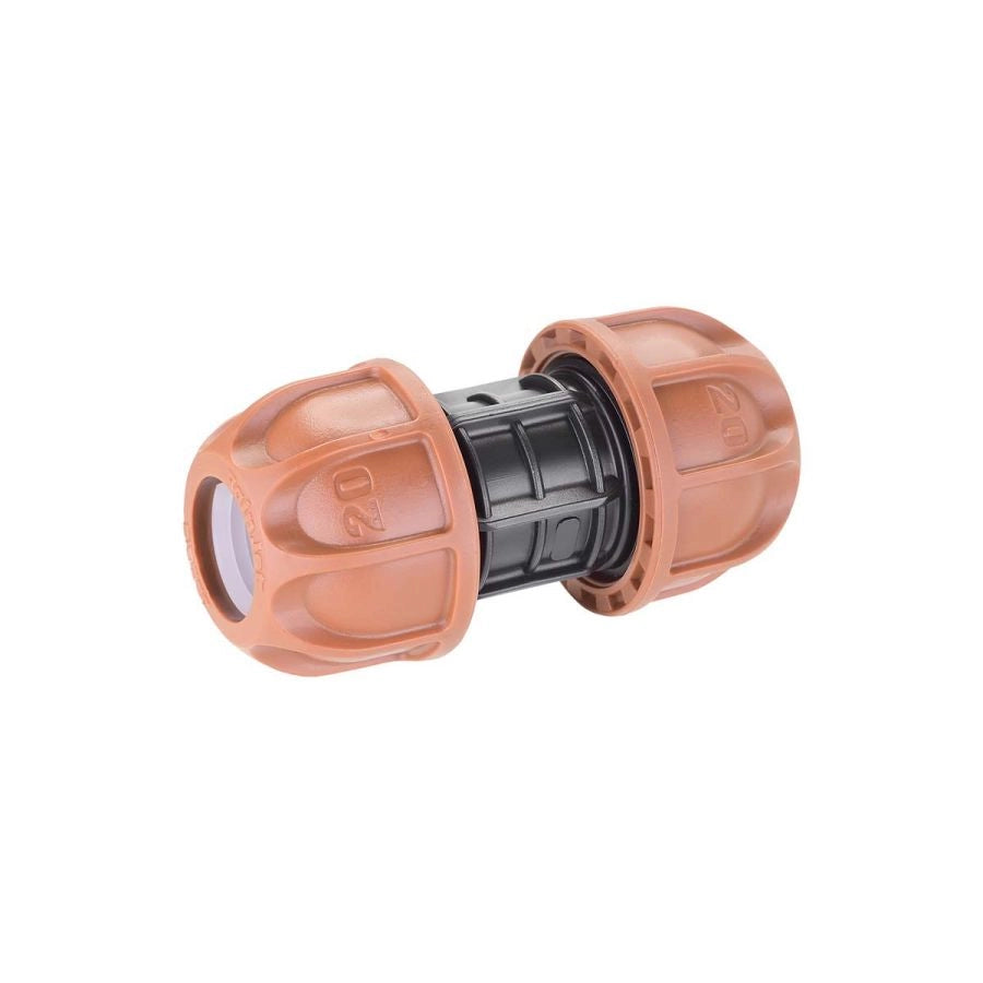 RACCORDO PROLUNGA IRRIGAZIONE DA GIARDINO PER TUBO POLIETILENE 20 MM CLABER