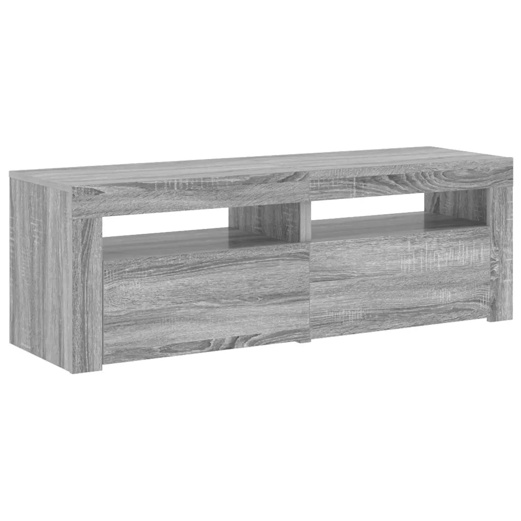 Mobile Porta TV con Luci LED Grigio Sonoma 120x35x40 cmcm 815685