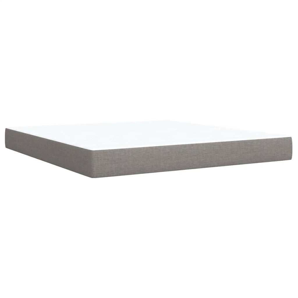 Letto box spring con materasso Tortora 180 x 200 cm Tessuto 3451280