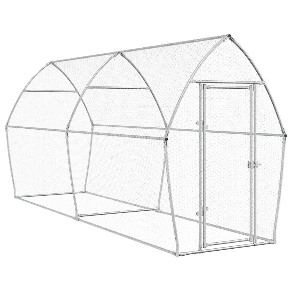Gabbia per Polli Argento 400x105x182 cm in Acciaio Zincato CFW4334650