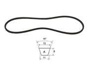 Cinghia trapezoidale sezione A modello A20 ad A63 40° 13mm 8mm 11mm - 64063