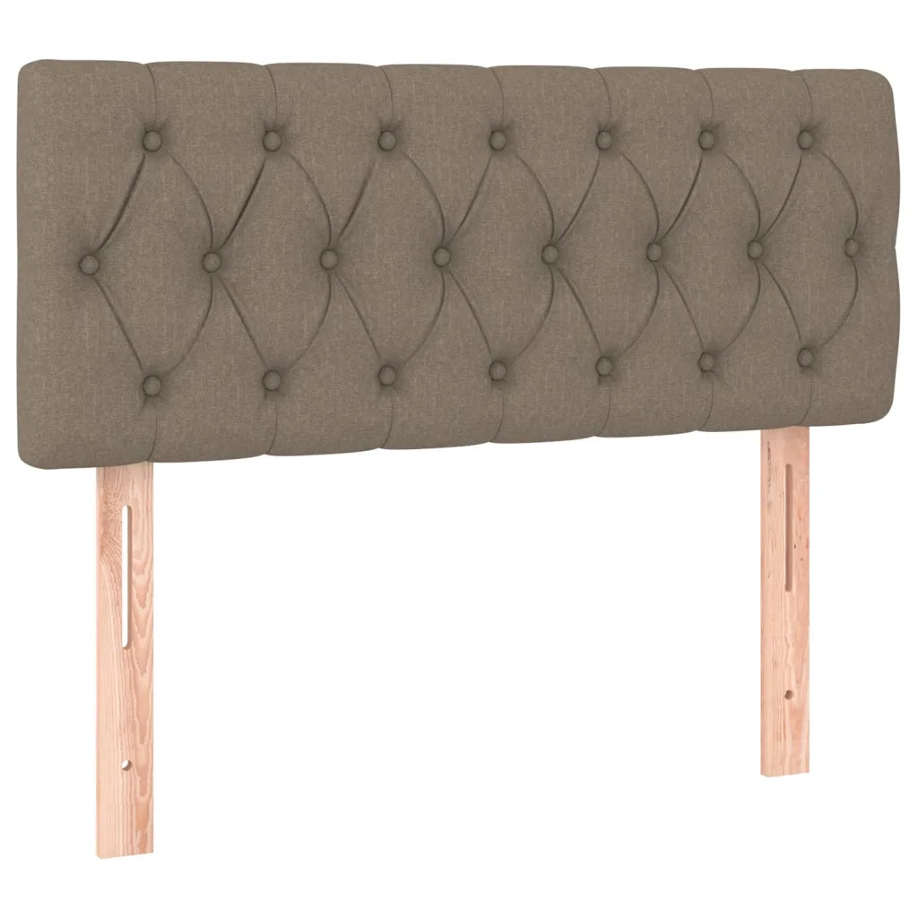 Letto a Molle con Materasso e LED-Struttura Letto con Materasso Tortora 100x200cm in Tessuto 527752