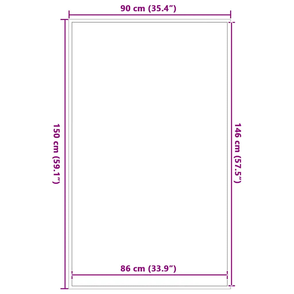 Zerbino Nero 90x150 cm 4105563