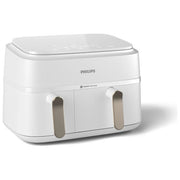 Philips NA353-10 Friggitrice ad aria Doppio Cestello 2750W 9L LED Touch colore Champagne Bianco