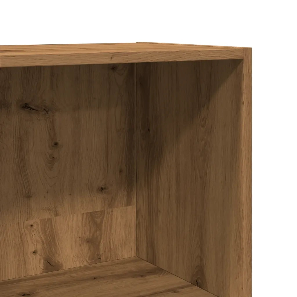Libreria-Scaffale per Libri-Mobile di Stoccaggio Rovere Artigianale 40x30x114 cm in Legno Multistrato