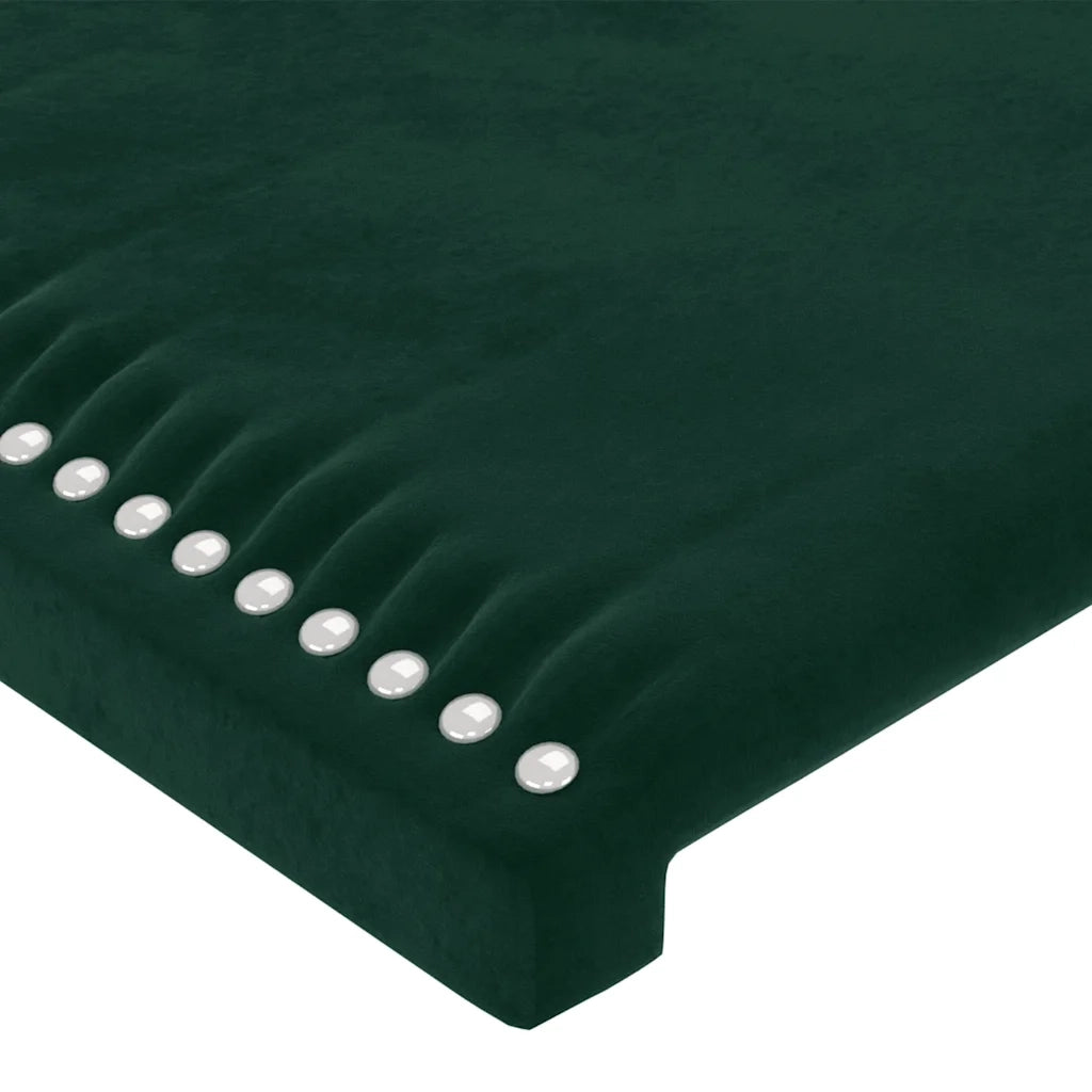 Giroletto senza Materasso Verde Scuro 90x190 cm in Velluto 3125669