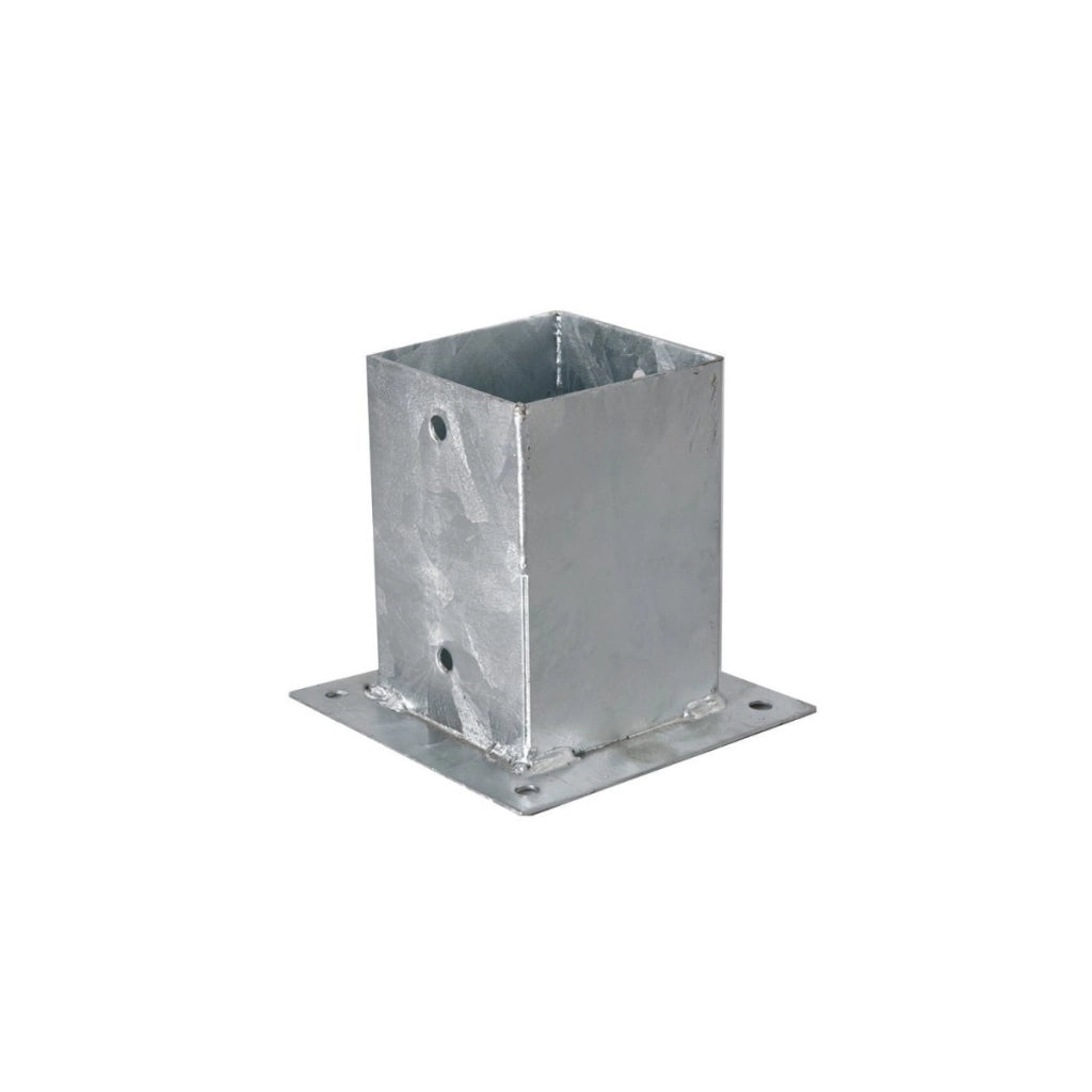 Staffa a bicchiere per palo quadro cm 12x12