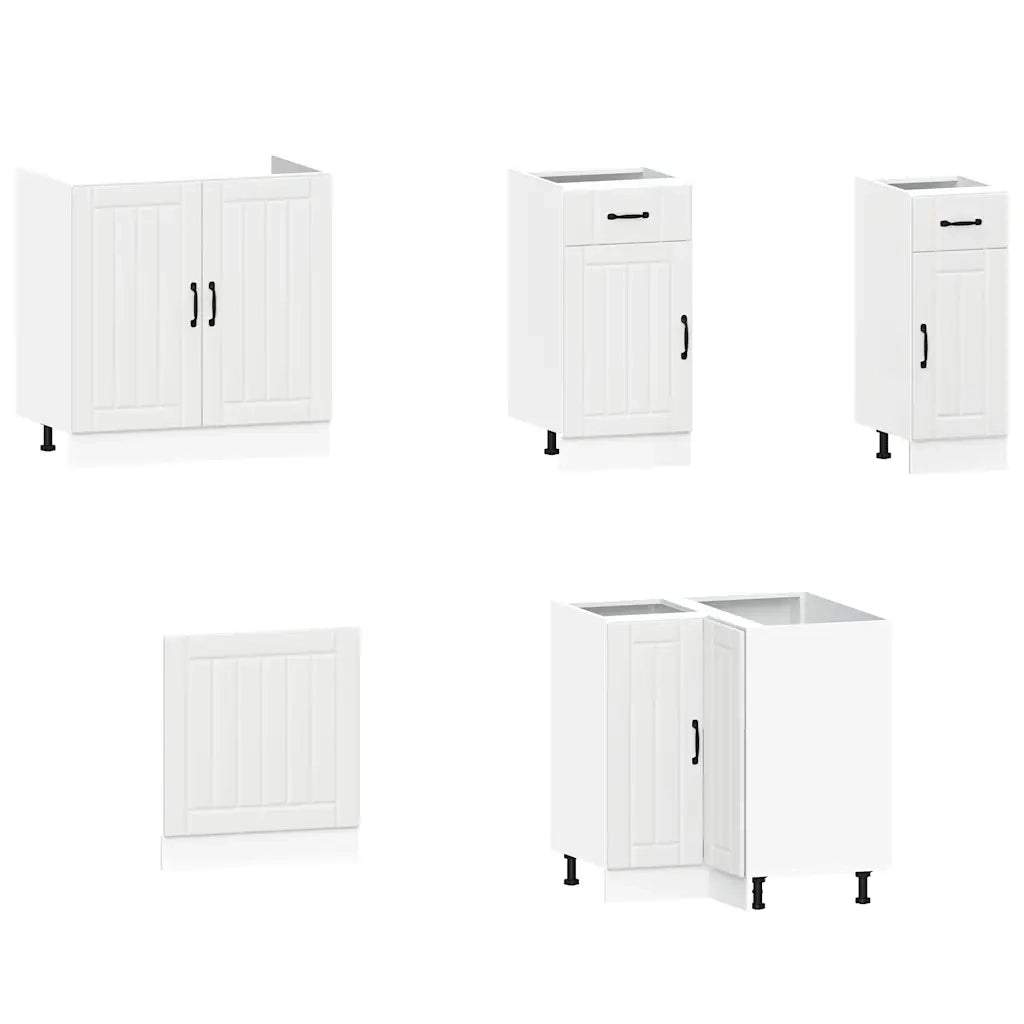 Set Mobili da Cucina 11 pz Lucca Bianchi Legno Multistrato 3314951