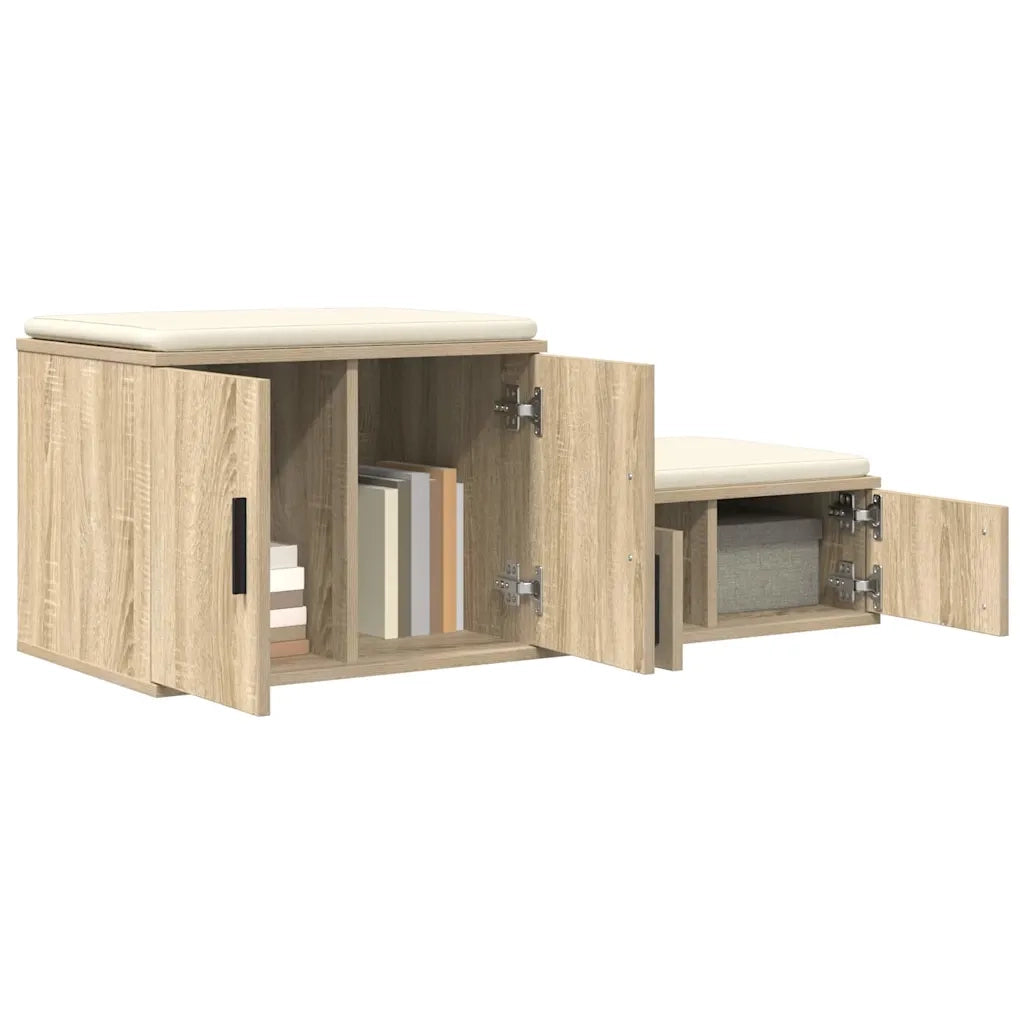 Armadio 2 pcs Rovere Sonoma 118 x 41 x 40 cm Legno multistrato 866661