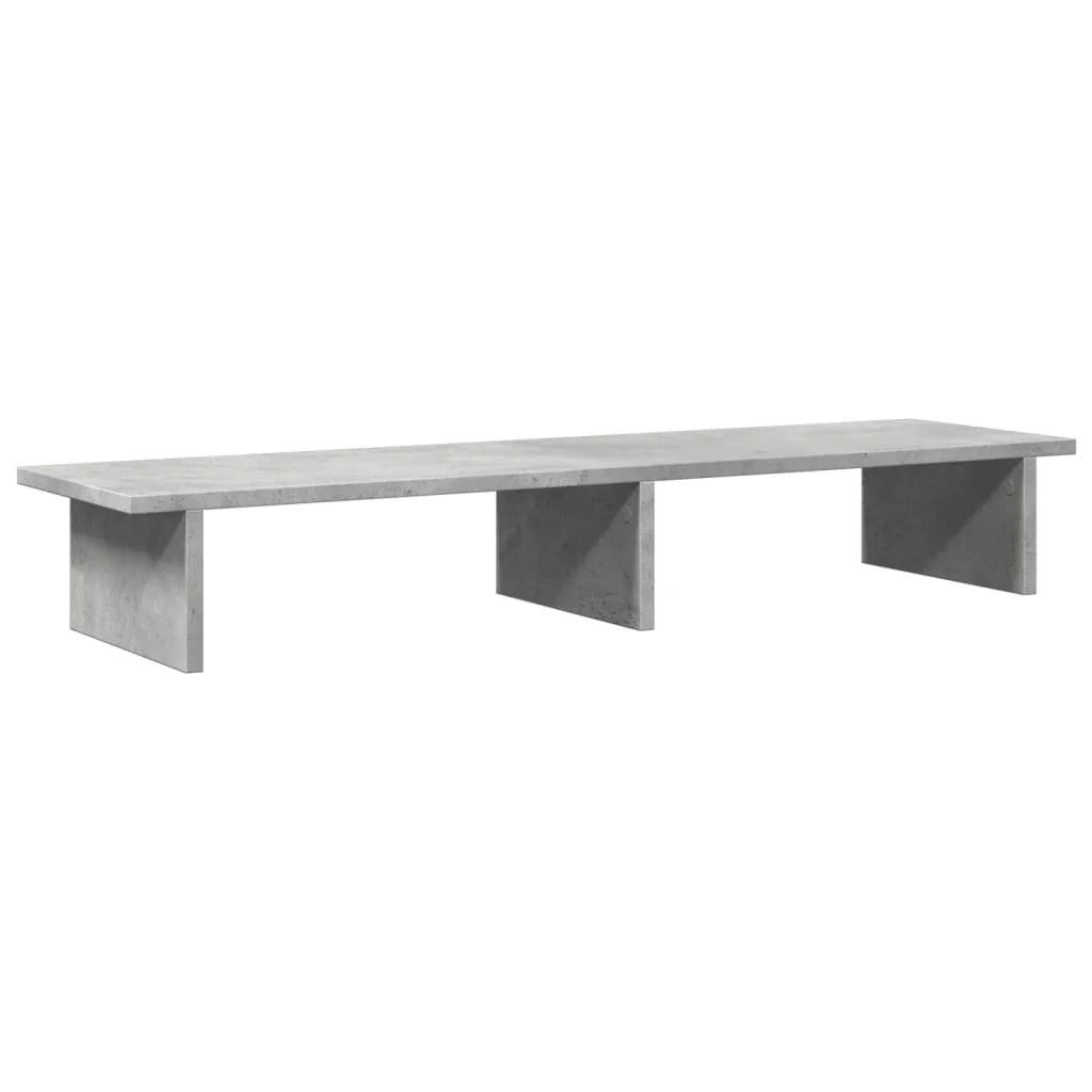 Supporto per monitor mobile da scrivania 100 x 27 x 15 cm legno composito grigio 02_0044842