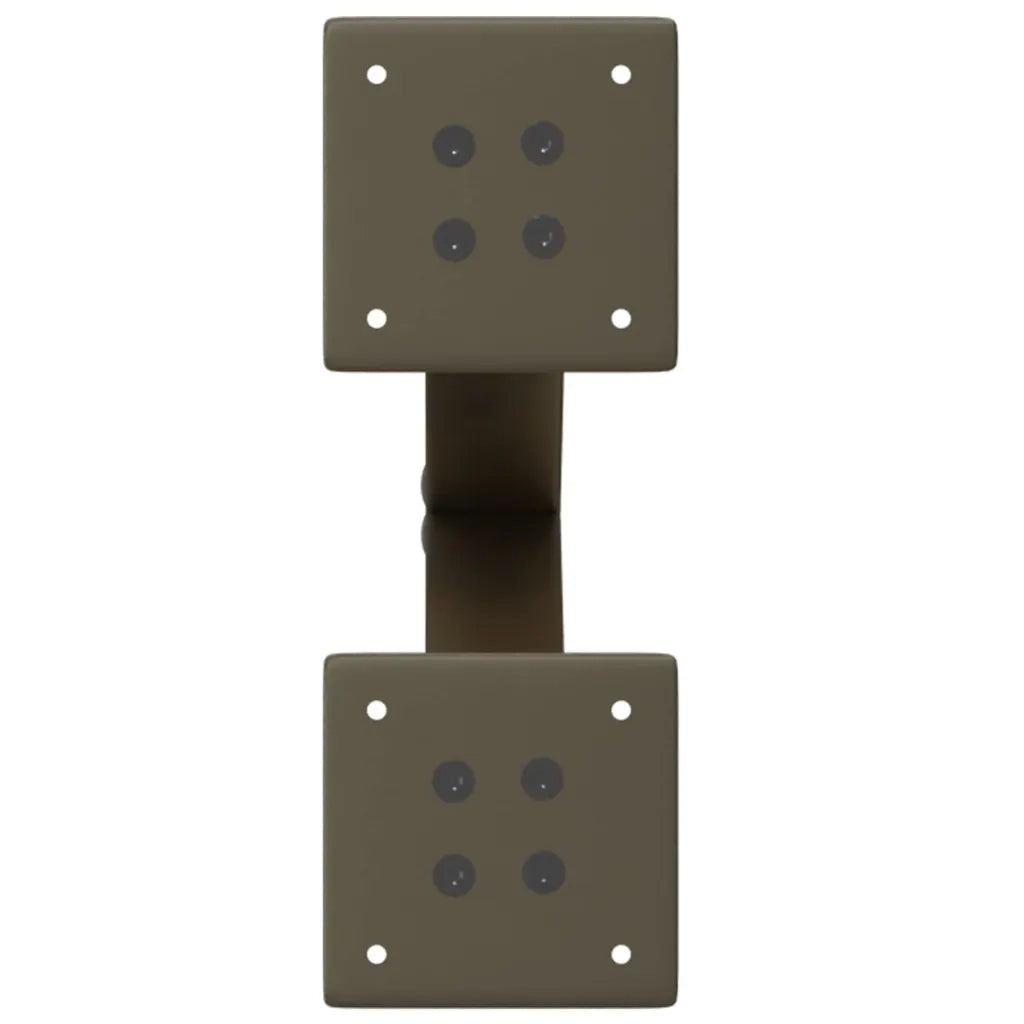 Gambe per Tavolino da Caff¨¨ a Forma di X 2 pz-Set di 2 Gamba per Tavolo Acciaio Naturale 28x(42-43) cm Acciaio 497643