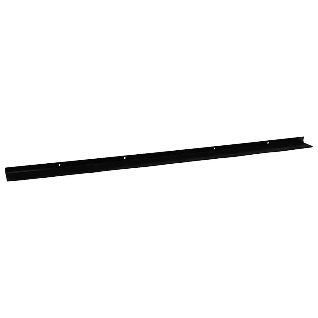 Spazzole per porte a vite 6 pz Nero 100 cm Lega di alluminio CFW2701145
