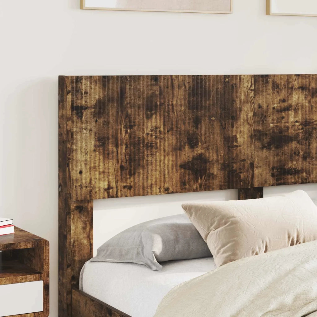 Struttura del letto con stoccaggio e testata Rovere Fumo 3414315