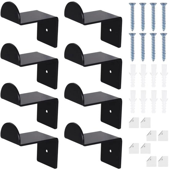 Pendenti per cappelli 8 pezzi - Supporto per cappello cowboy - Materiale acrilico - Leggero - Disegno a arco allungato - Varie modalità di installazione - Cappelliera