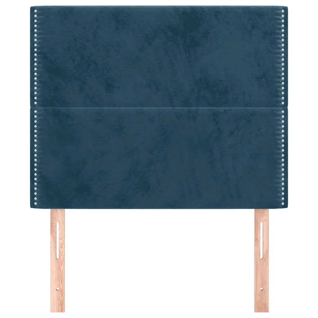 Testiera Blu Scuro 80x5x118/128 cm Velluto 3116226