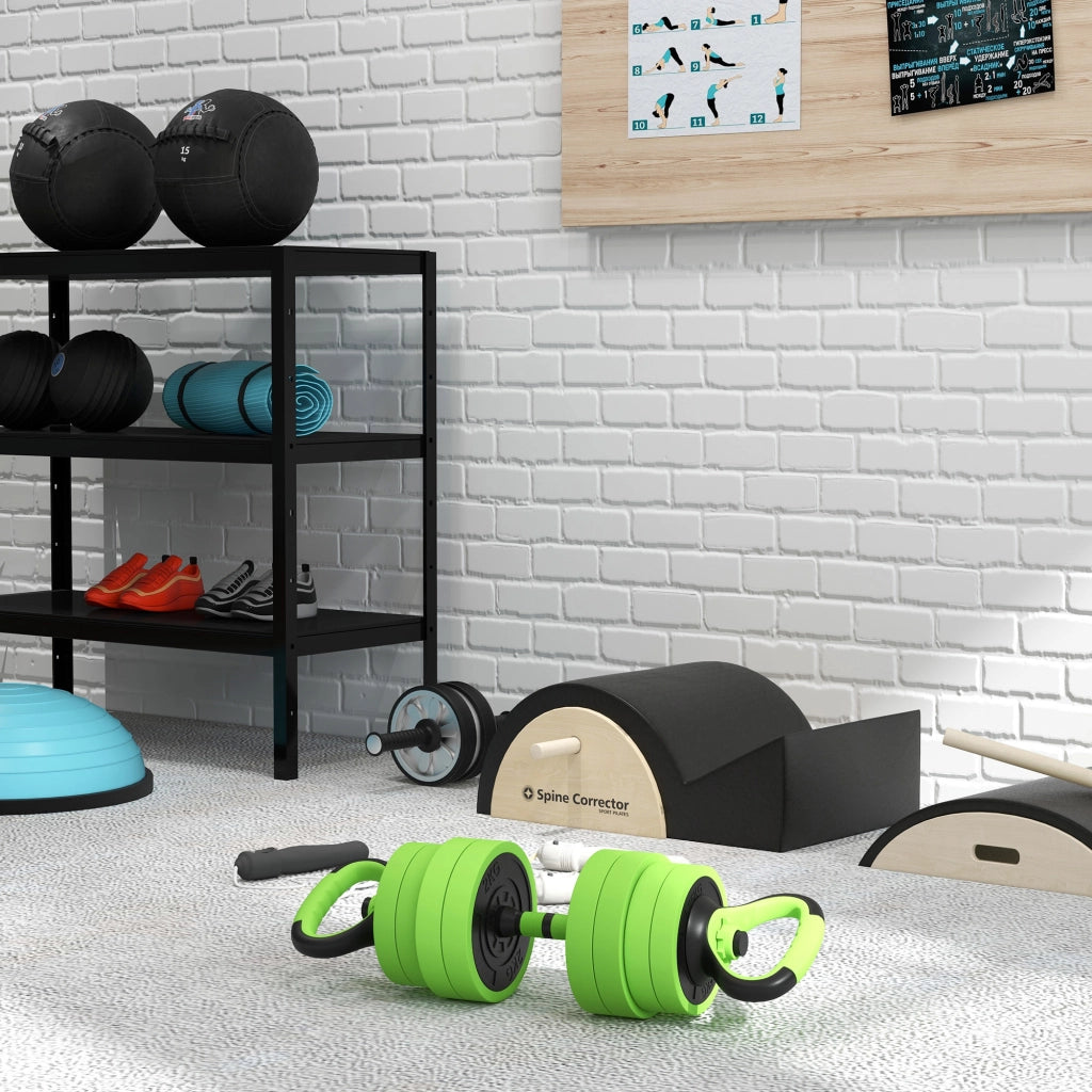 Set Pesi Palestra 4 in 1 40kg ¨C Xylo ¨C Kettlebell Manubri Bilanciere