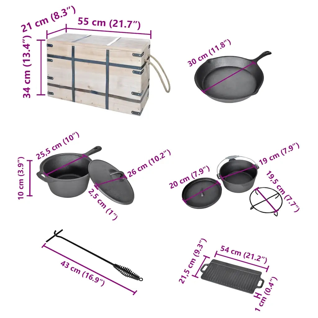 Set forno olandese 9 pz 40829