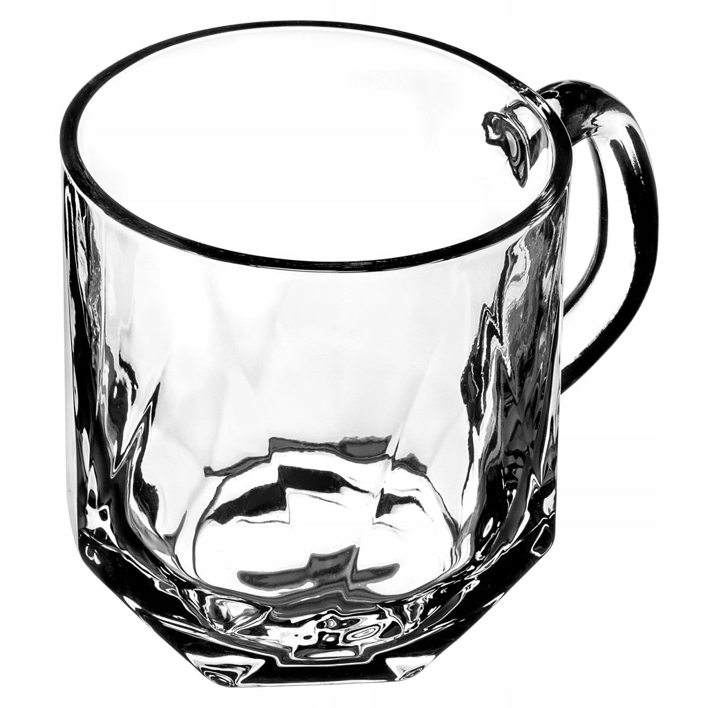 Set di 6 bicchieri da caffè/tè KADAX da 300 ml con manico.