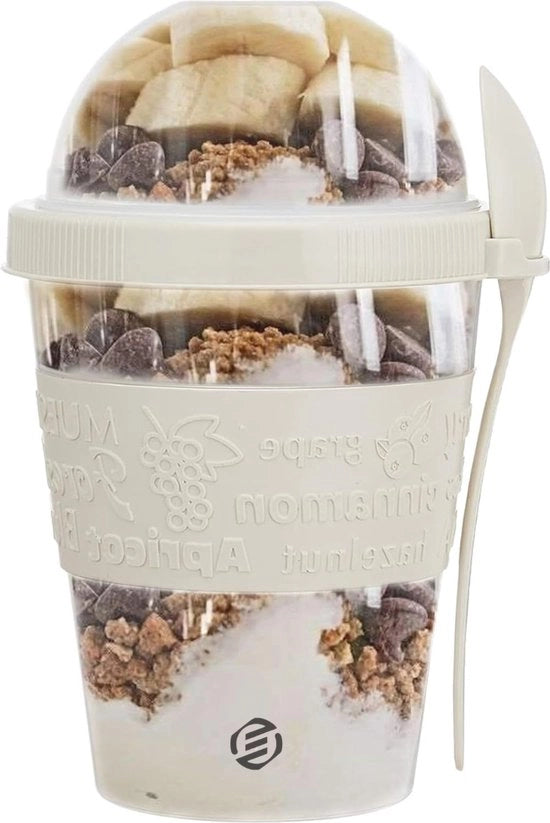 Set di Overnight Oats in Bicchieri Mason - Muesli - Jar - Avena - Kit - Da non perdere per la tua colazione