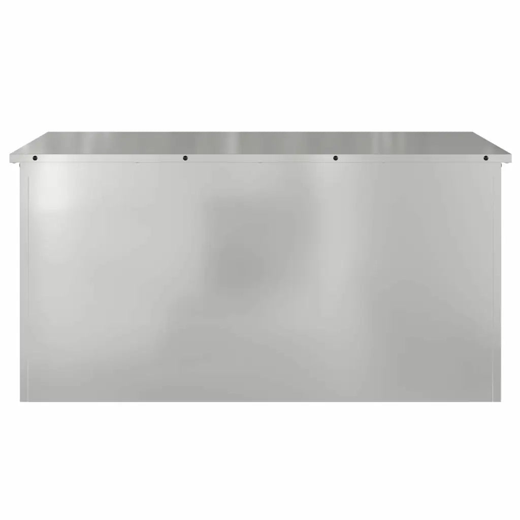 Scatola di Stoccaggio Esterno Argento 100 x 50,5 x 50 cm 874565