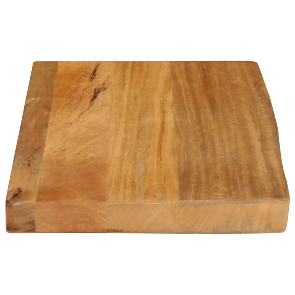 Piano Tavolo Bordi Vivi 60x30x3,8 cm in Legno Massello di Mango 370572