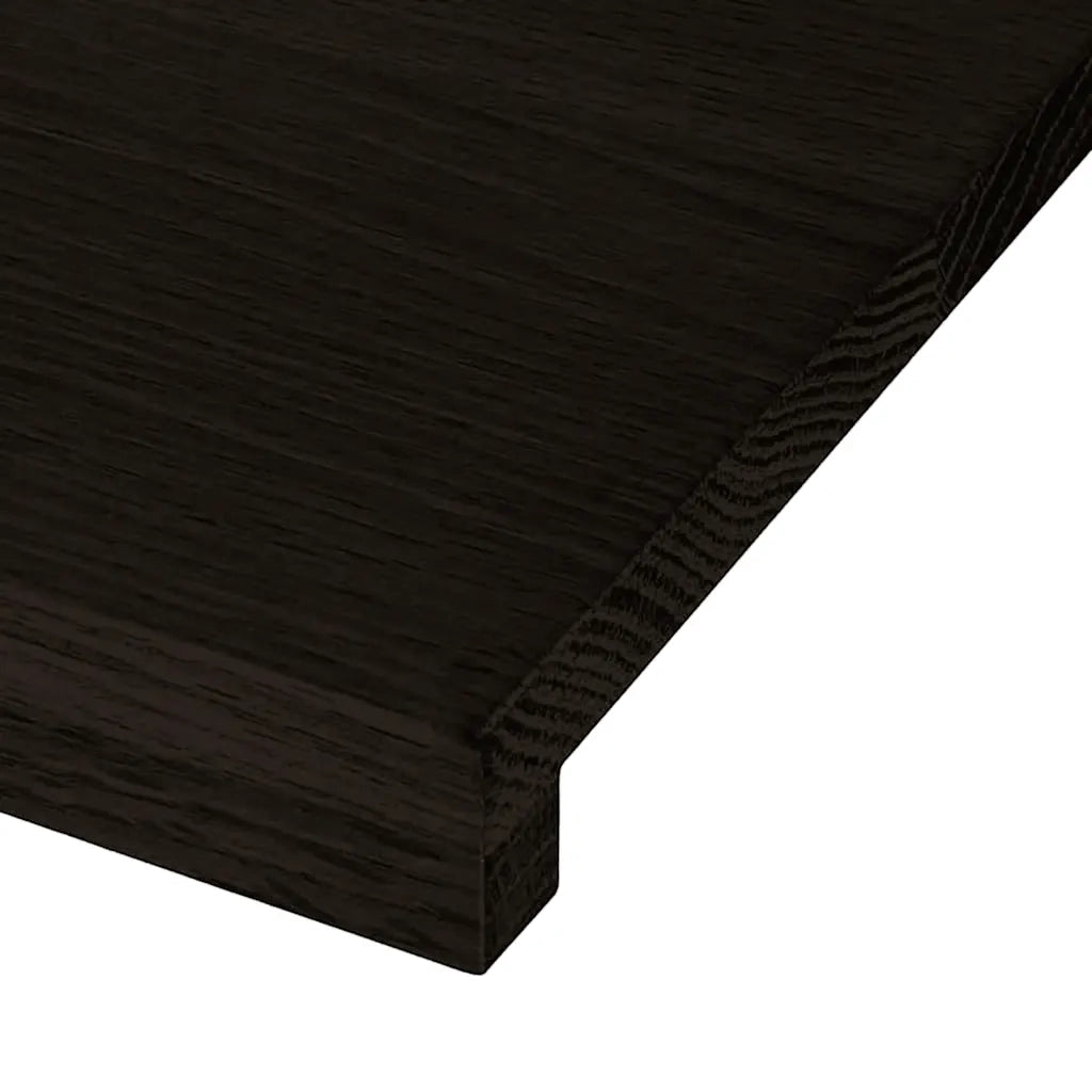 Gradini 2 pz Marrone Scuro 100x30x2 cm Legno Massello Rovere 3283805