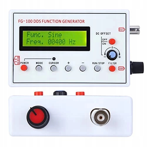 Generatore di Funzioni DDS FG-100 – Alta Precisione 1Hz-500kHz | Compatto e Portatile