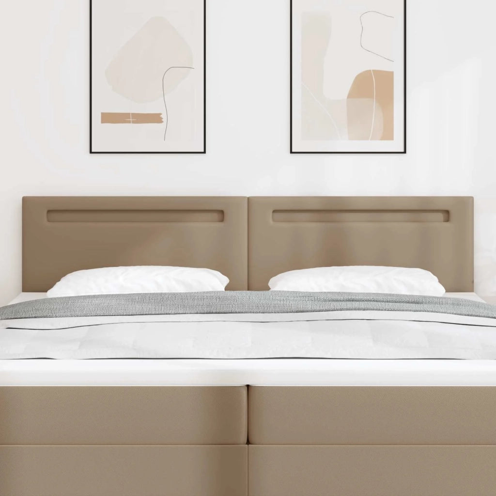 Testiera | Testata LED Cappuccino 200 cm Pelle Sintetica
