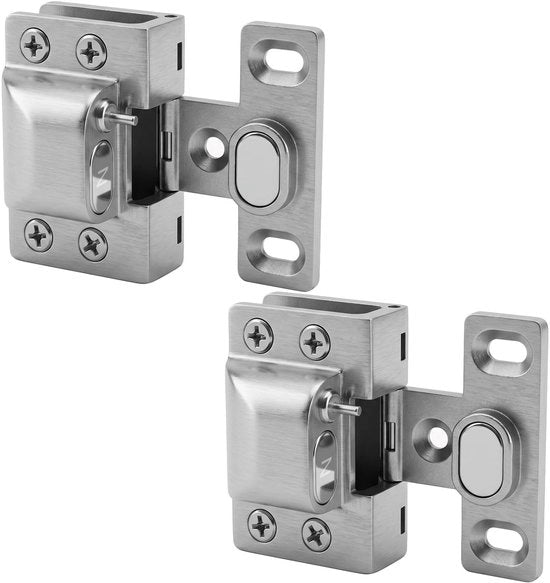 Serrature per porte in vetro - Montaggio senza foro - Chiusura soft - Serratura idraulica - Materiale in acciaio inossidabile 304 - Durissima
