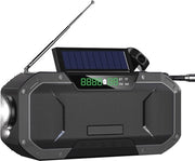 Radio a batterie portatile con caricatore 5000mAh e luce stroboscopica per tempesta, campeggio e sopravvivenza all'aperto