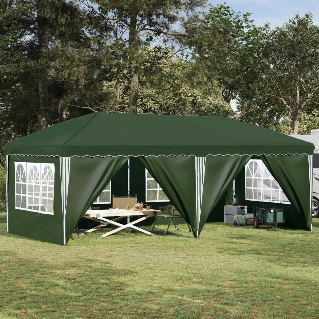 Tenda per feste a pop-up-Gazebo 575 x 288 x 245 cm Verde