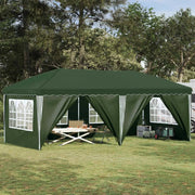Tenda per feste a pop-up-Gazebo 575 x 288 x 245 cm Verde