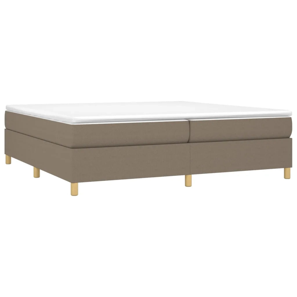 Letto matrimoniale | Letto per adulti | Struttura Letto a Rete a Molle Tortora 200x200 cm in Tessuto