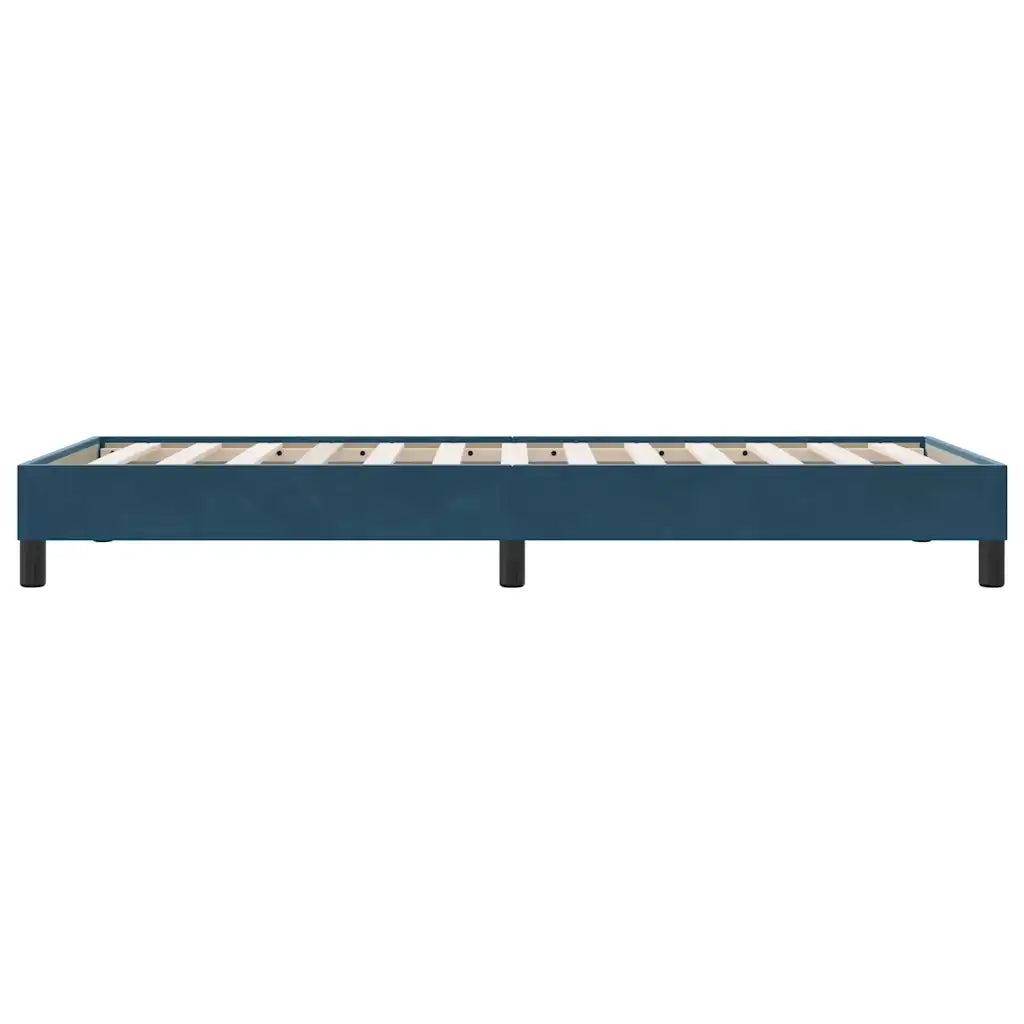 Letto singolo | Letto per adulti | Giroletto senza Materasso Blu Scuro 90x220 cm in Velluto