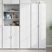 Credenza Bianca 45x42,5x185 cm in Legno Ingegnerizzato