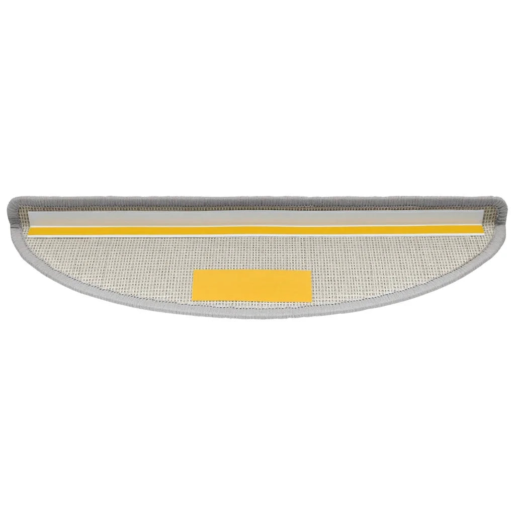 Tappetini per scale 10 pz | Gradini per Scale 56x17x3 cm Grigio chiaro Semicircolari
