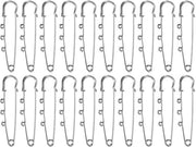 Set di 20 spille di sicurezza grandi 65 mm con 3 lacci in metallo dorato per abbigliamento DIY, mantelli, gonne, pesanti spille per cappelli, decorazioni artigianali