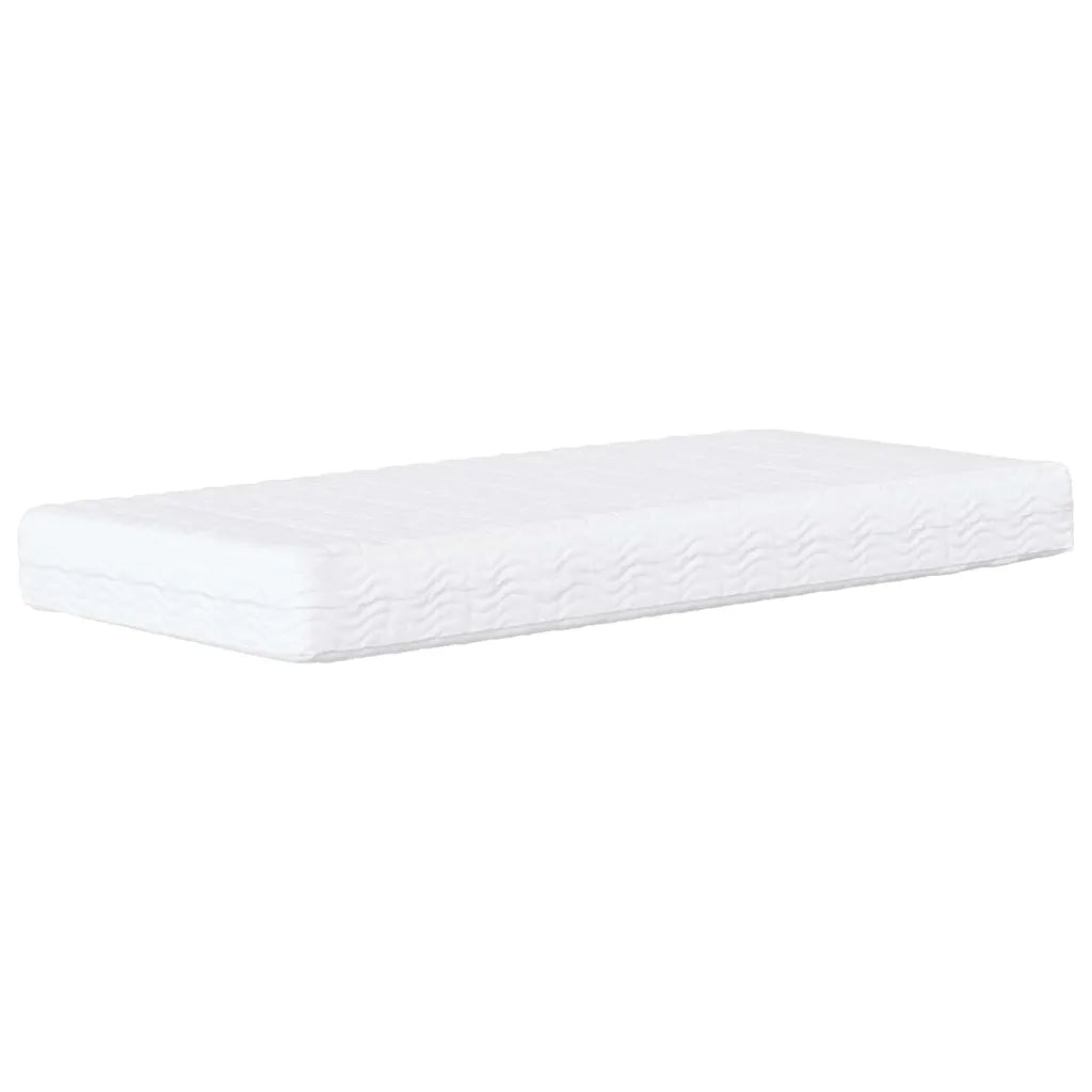 Cornice del letto ad angolo Crema 80 x 200 cm Tessuto 3394107