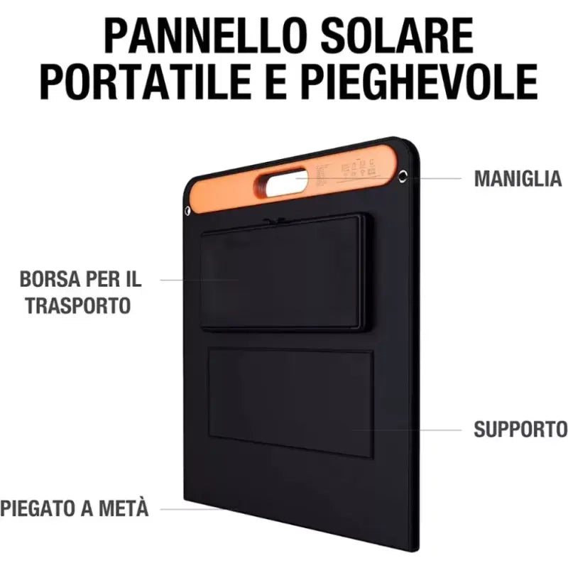 Pannello solare portatile Jackery SolarSaga 100W per jackery 240/500/1000. Caricatore solare con celle monocristalline