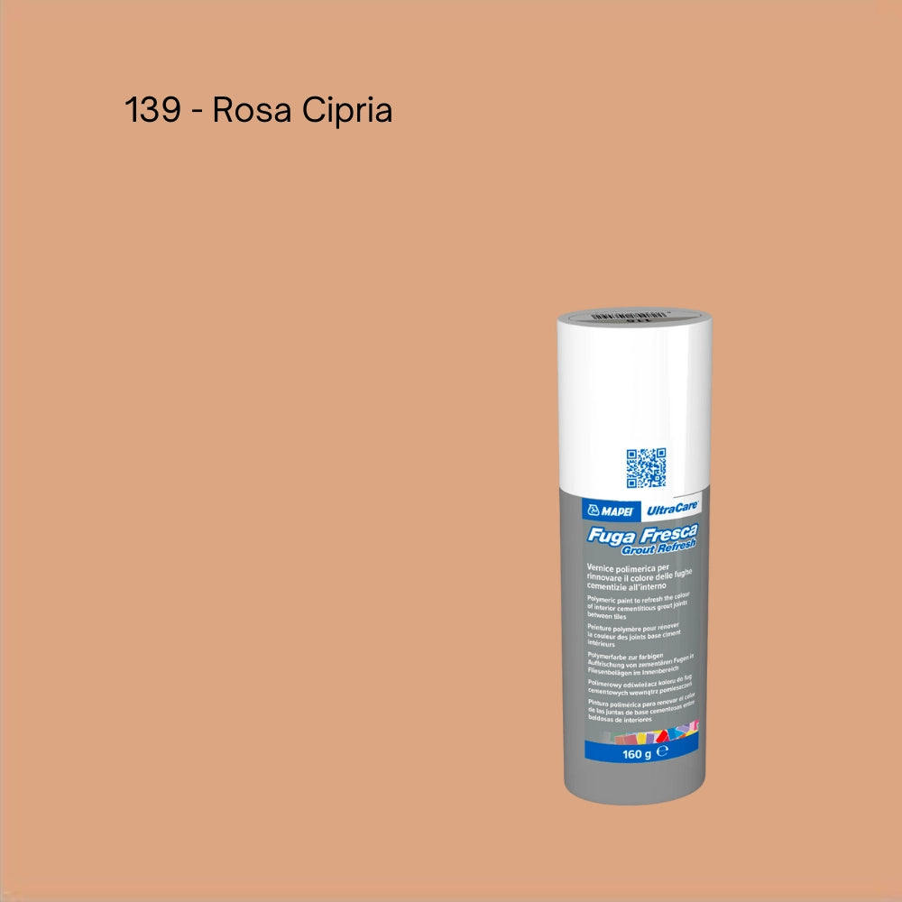 Rinnovo fughe sbiadite ripristinare pavimento ultracare fuga fresca 160 gr *** colore- rosa cipria - 139, confezione 1