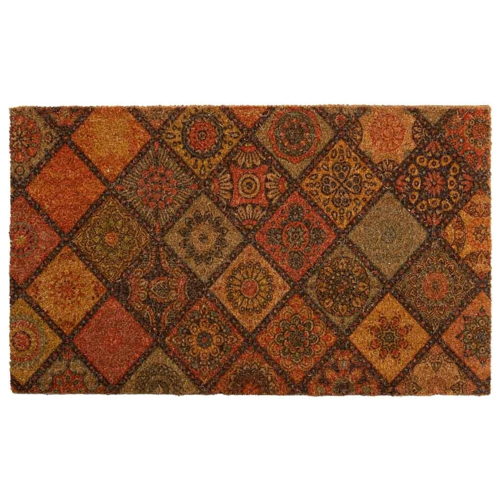 Zerbino in PVC stampato rosso 45x75