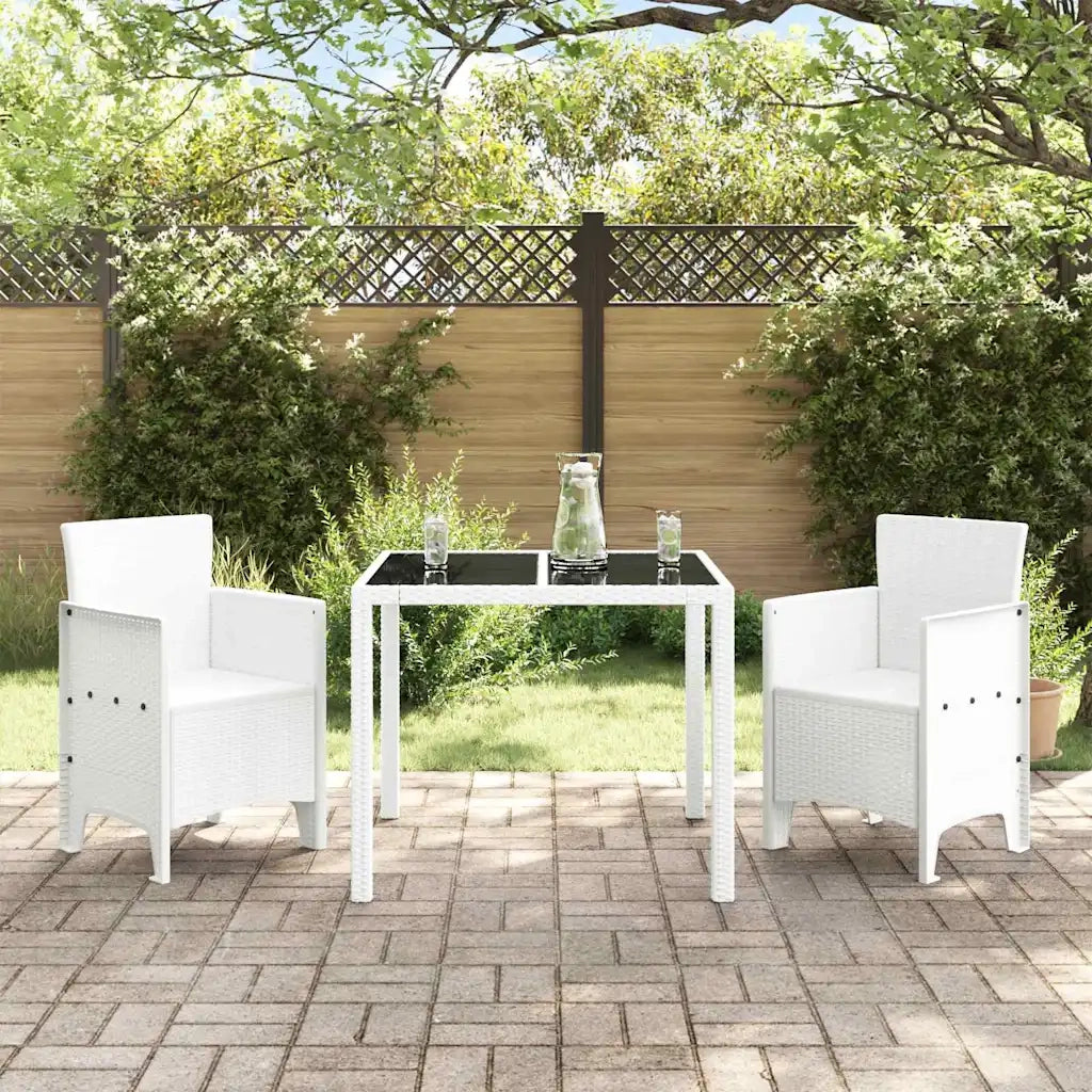 Sedia da Giardino 2 pcs Bianco 53 x 49 x 85 cm Polipropilene 847458