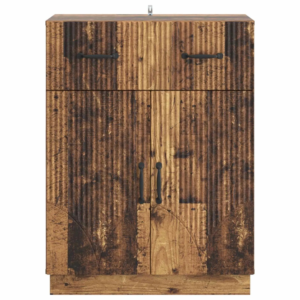 Credenza | Madia | Buffet da pranzo | Armadio da pranzo Legno antico 66 x 34,5 x 87 cm Legno ingegnerizzato