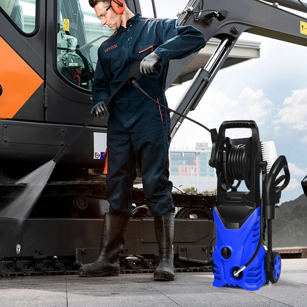 Idropulitrice portatile con 2030 PSI, 5,0 L/Min, ugello Lotus per la pulizia di giardini e auto, Blu-Strumenti elettrici