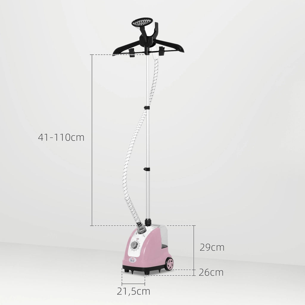 Ferro da stiro a vapore verticale ¨C zephmum ¨C 1800W 1.4L rosa