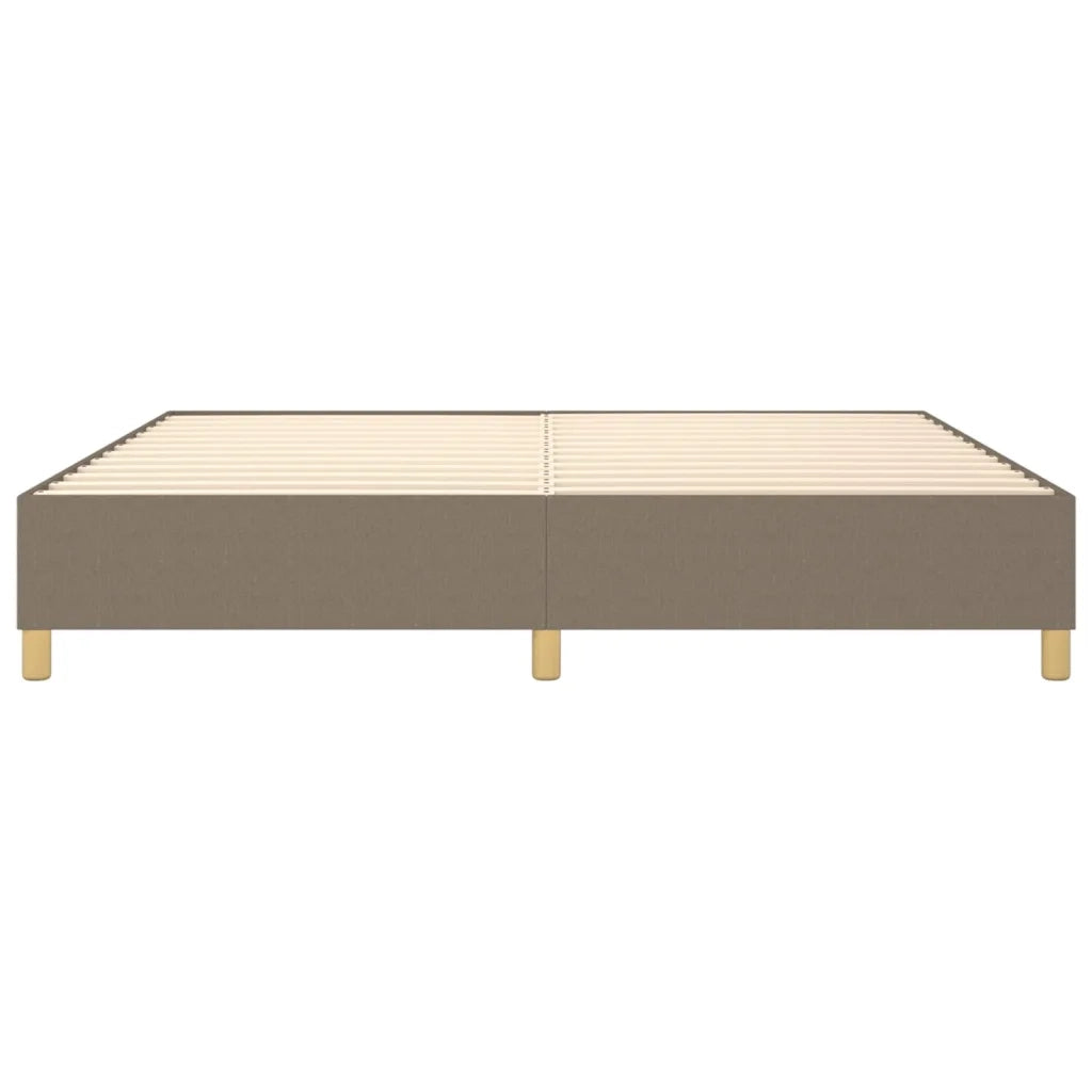Letto matrimoniale | Letto per adulti | Struttura Letto a Rete a Molle Tortora 200x200 cm in Tessuto