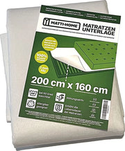 Sostegno per materasso - adattamento per pavimento a listelli - 1 pezzo - bianco - 100% poliestere - 160 x 200 cm